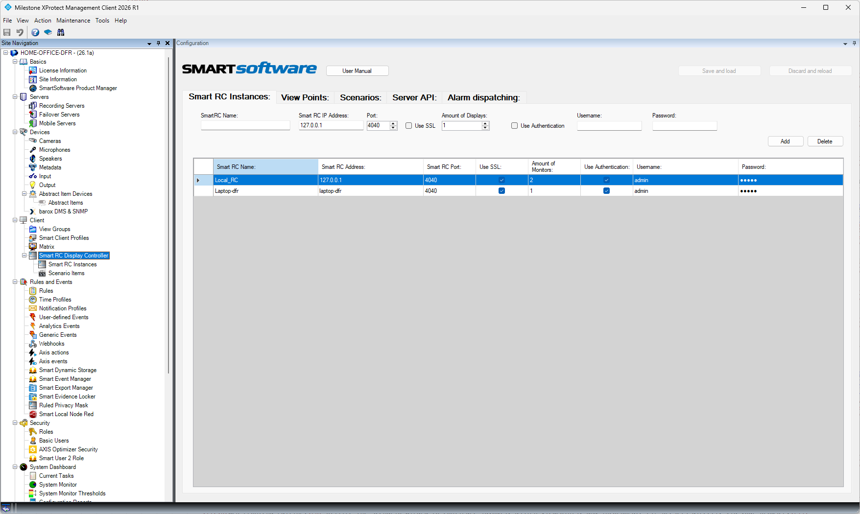 Smart RC Controller - Management Client